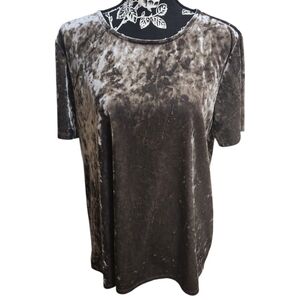 beachlunchlounge Crushed Velvet  Ribbon Tie Back Top